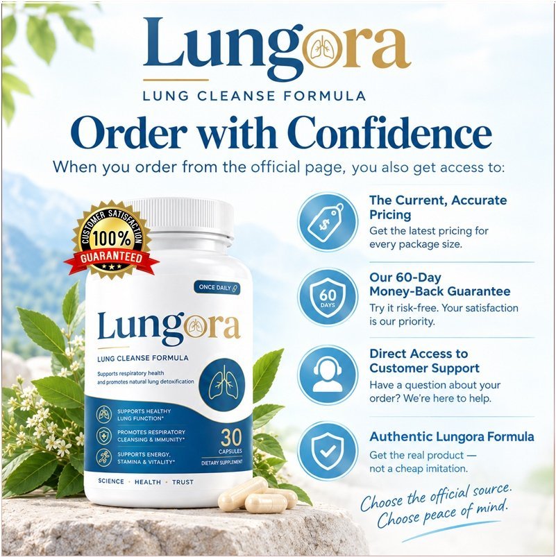 Lungora dietary supplement bottle