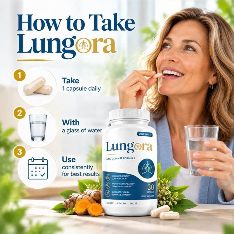 Lungora dietary supplement bottle