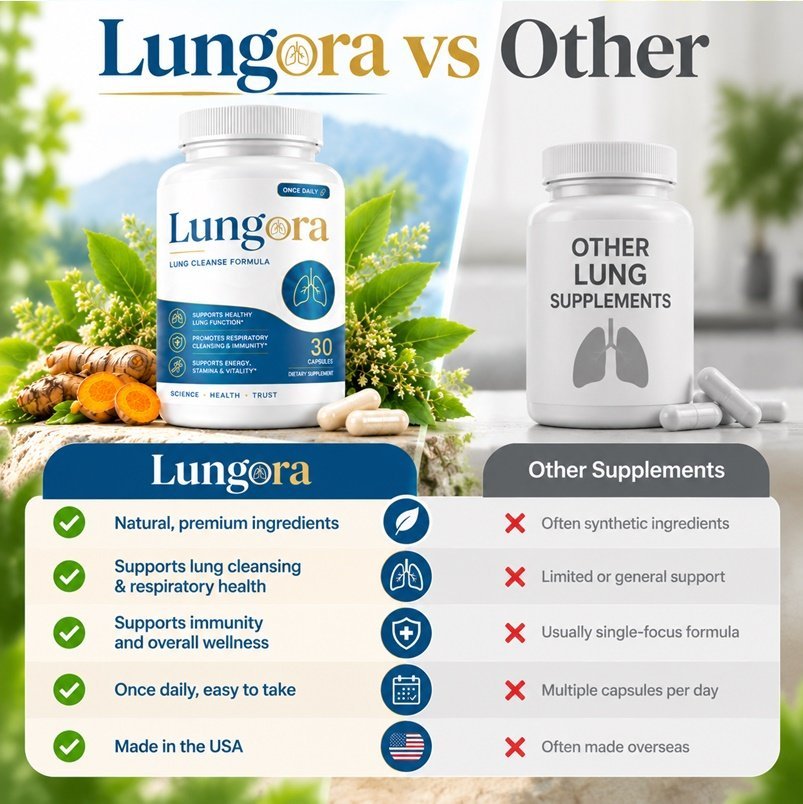 Lungora dietary supplement bottle